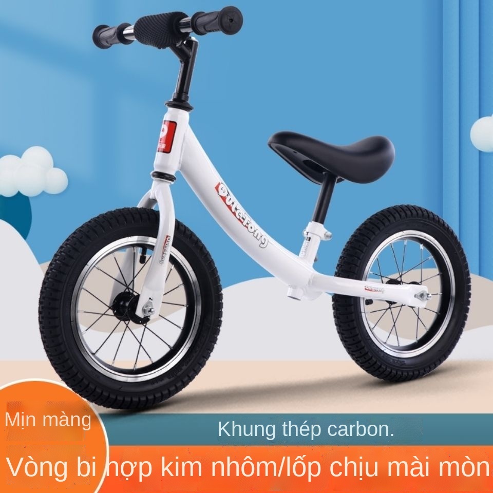 ▼✴❦Xe đạp thăng bằng cho trẻ em Xe đạp hai bánh 14 inch không có bàn đạp, xe trượt scooter cho bé 2-7 tuổi, xe yo-yo cho