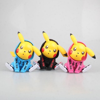 Mô hình đồ chơi pika poke áo khoác cute cao 12cm