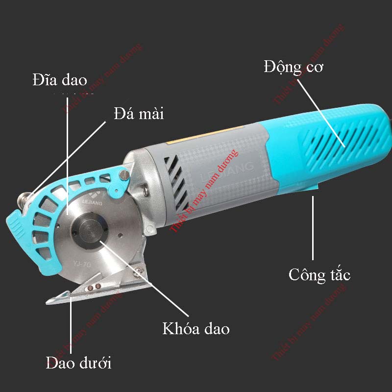 Máy cắt vải cầm tay YJ-70C thiết kế hiện đại cắt được 2,5 cm vải