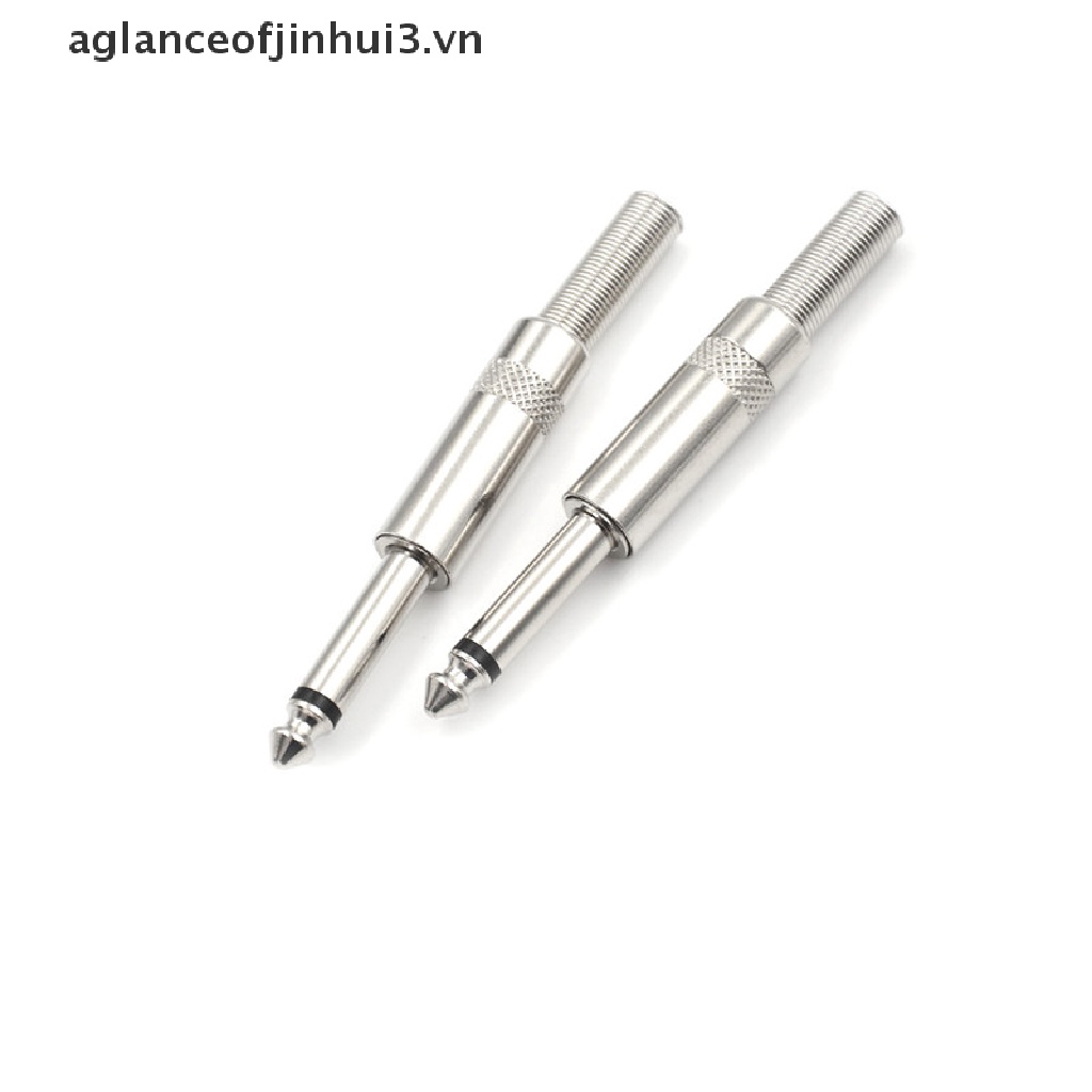Set 2 Đầu Cắm Âm Thanh Chui Cắm 6.35mm 6.5mm Chuyên Dụng Cho Micro