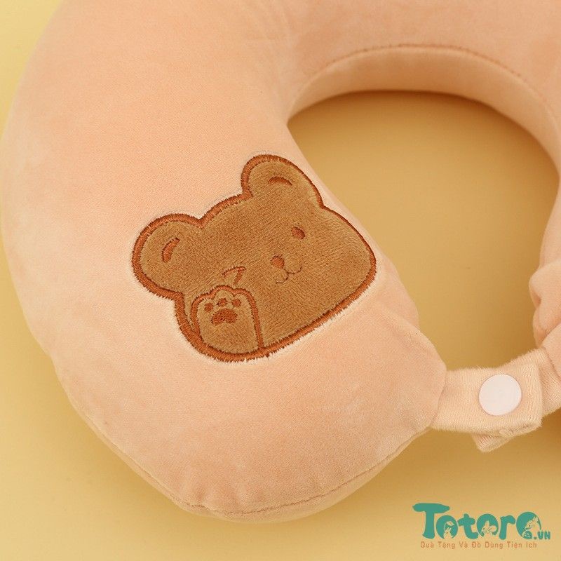 Gối cổ chữ U cao su non Thú Cưng đáng yêu