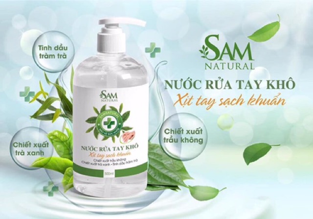 Nước rửa tay khô xịt khuẩn Sam Nature