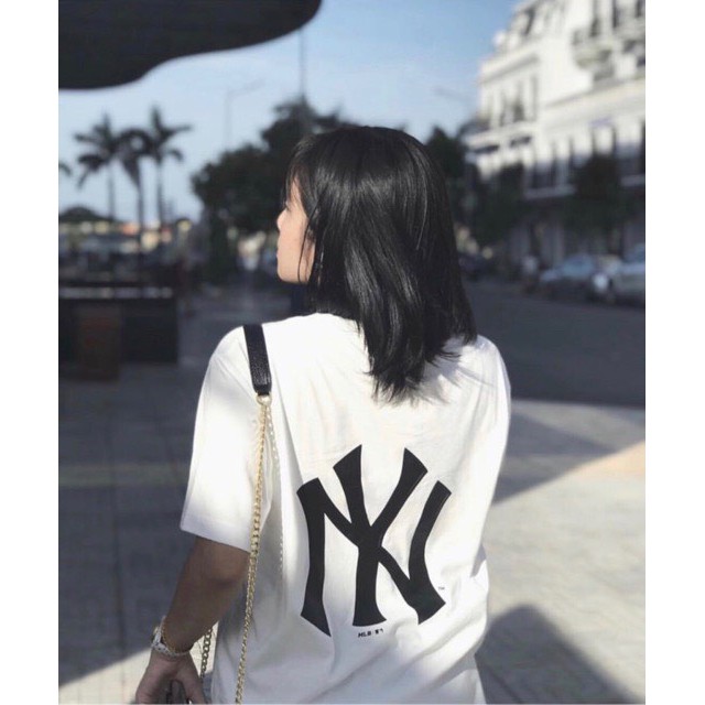[TATO] Áo Thun Unisex NY Form Rộng Hai Màu Đen Trắng Hot Trend [TATO OFFICIAL]