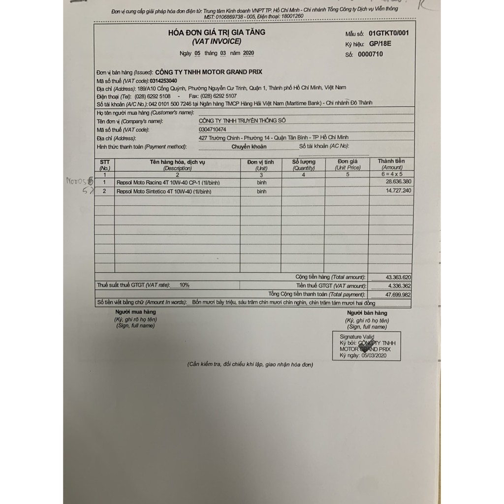 Repsol Moto Scooter 4T 5W40 chai 1L