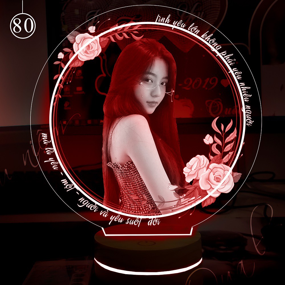 Quà tặng Đèn led 3D thiết kế theo yêu cầu  [Mẫu 80]