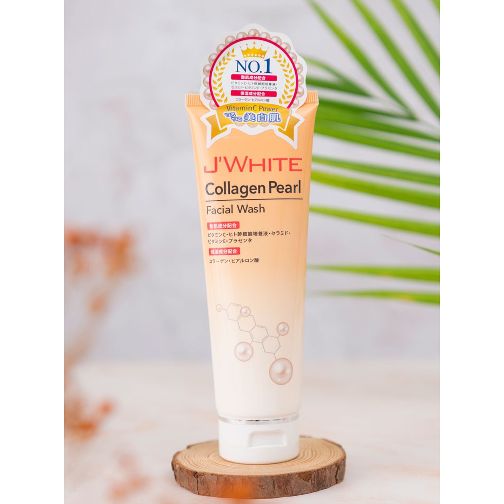 Sữa Rửa Mặt J’white Tinh Chất Collagen Ngọc Trai