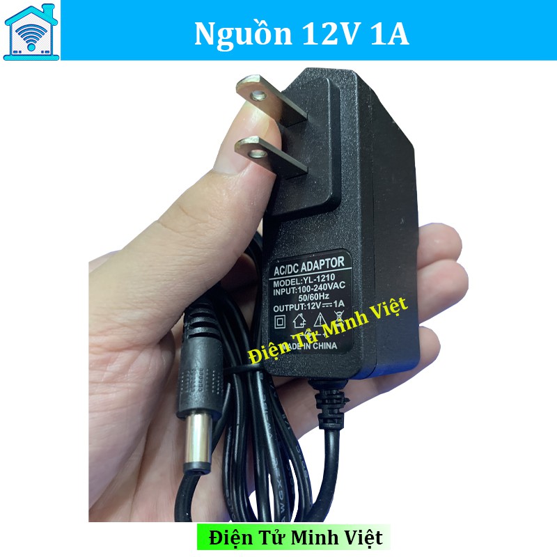 Nguồn Adapter 12V-1A Jack DC 5.5*2.1mm