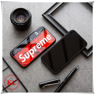 Ốp lưng kính iphone Supreme dollar