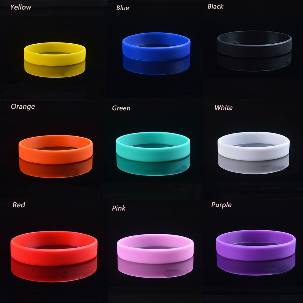 Vòng đeo tay cao su silicon nhiều màu sắc tùy chọn