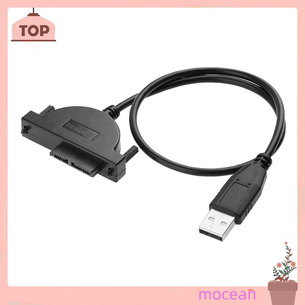 Mocean Dây Cáp Chuyển Đổi Usb 2.0 Sang Mini Sata 7 + 6 13pin Cho Ổ Đĩa Cd / Dvd Rom