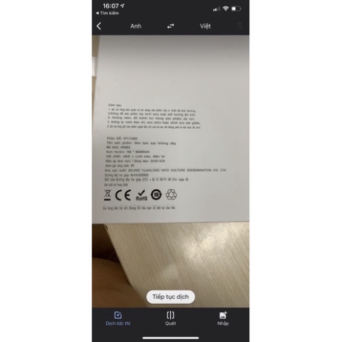 Chính hãng new seal- Huawei gift-Đèn để bàn có chức năng sạc không dây-bảo hành 1 tháng