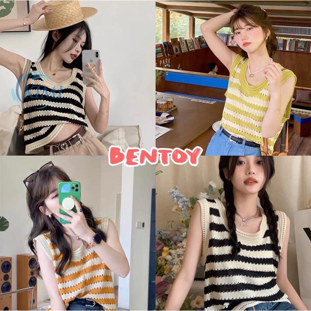 Áo Hai Dây Kẻ Sọc Màu Đen 155-175cm Thời Trang Cho Nữ