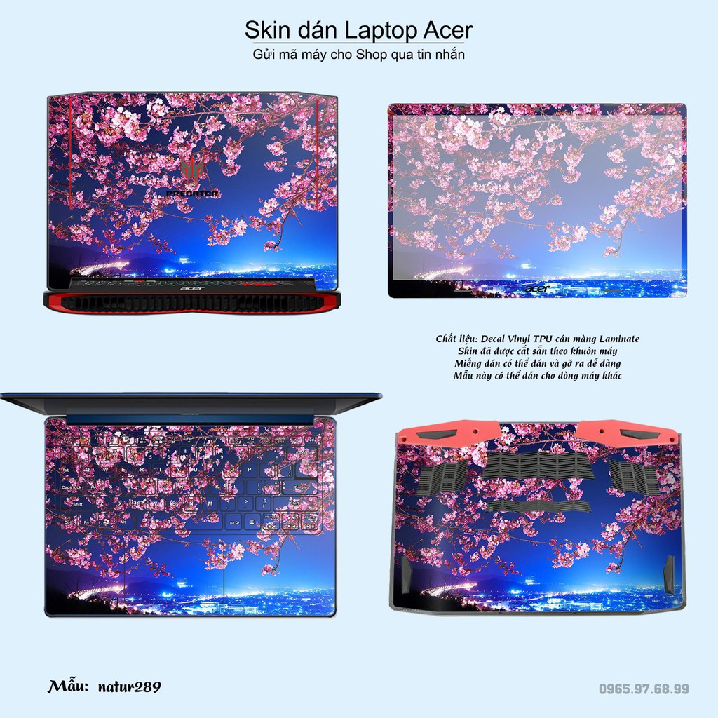 Skin dán Laptop Acer in hình thiên nhiên _nhiều mẫu 11 (inbox mã máy cho Shop)