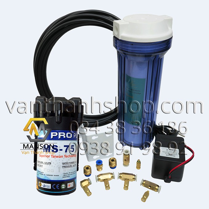 Máy phun sương 05 béc trọn bộ