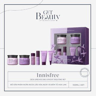 Bộ Sản Phẩm Ngăn Ngừa Lão Hóa Ngày Và Đêm Từ Hoa Lan Innisfree Jeju Orchid Day & Night Routine Set
