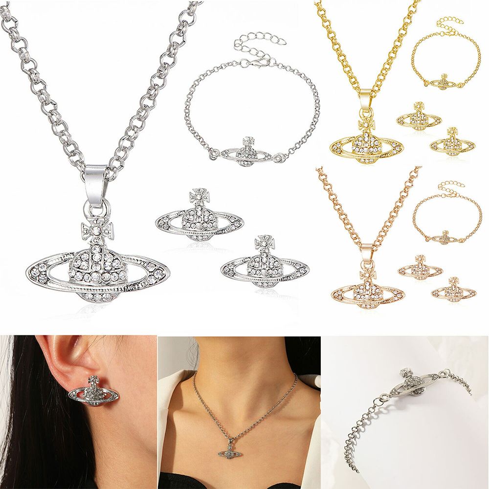 Vòng cổ/ khuyên tai/ vòng tay mặt hình trái tim đính đá zircon thời trang phong cách bohemian