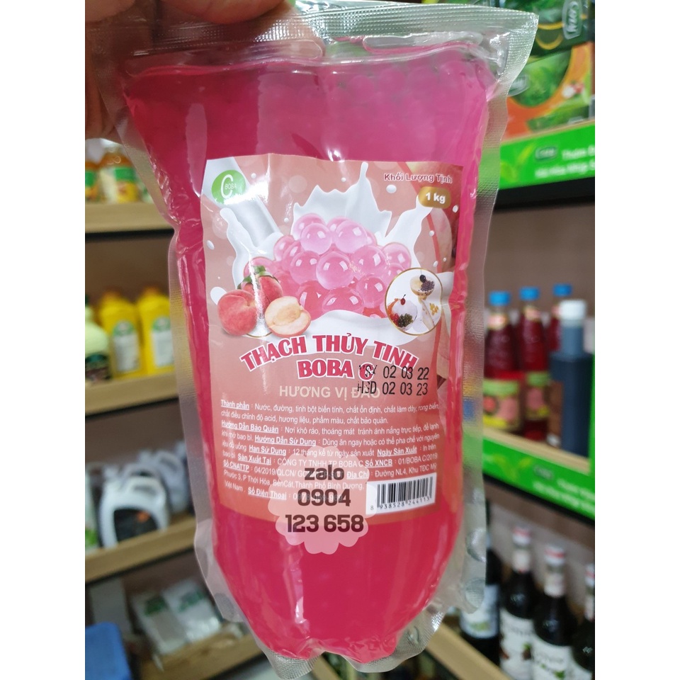 Thạch Nổ Popping Thạch Thủy Tinh các hương gói 1kg