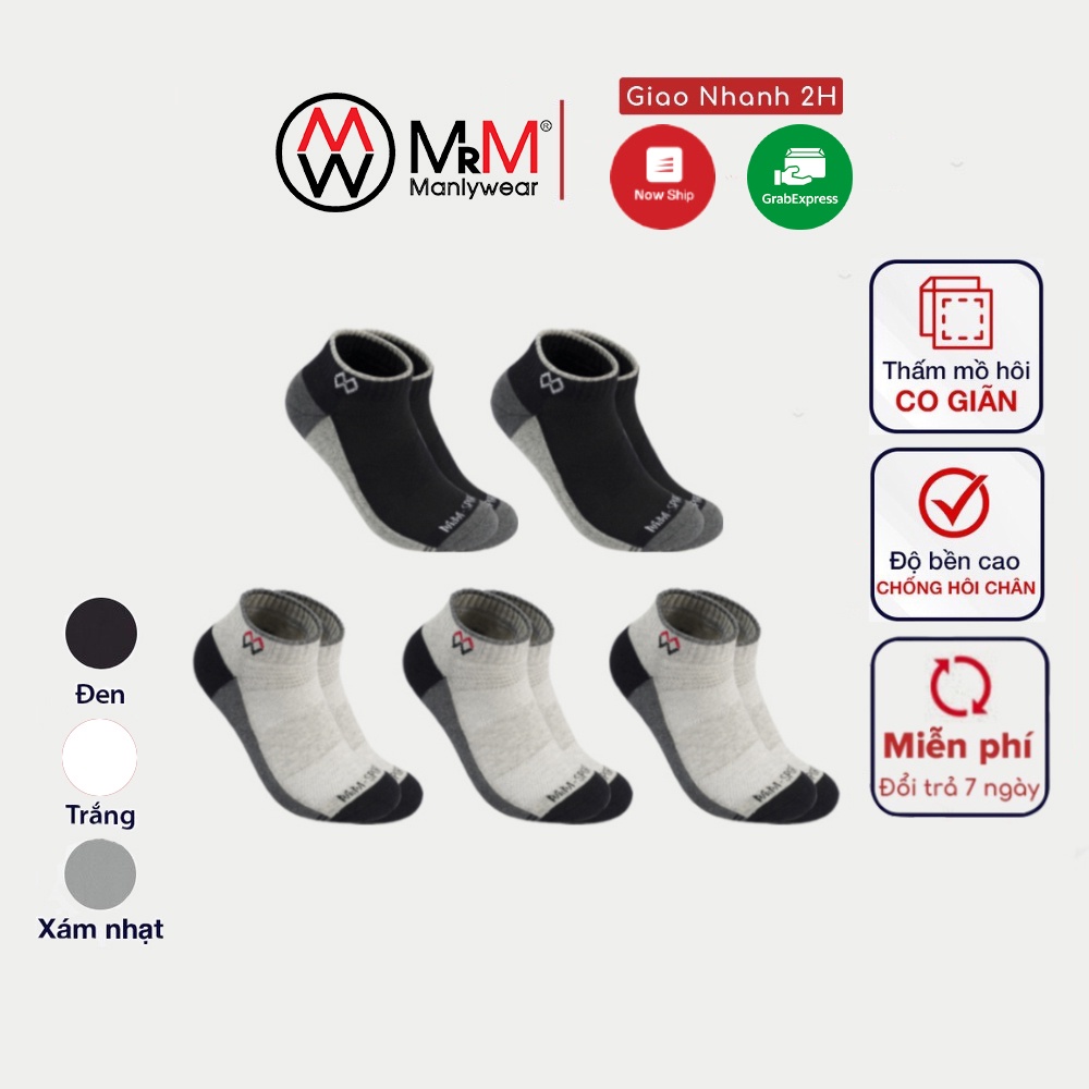 Tất thể thao chuyên chạy bộ, đá bóng MRM Manlywear chống trơn trượt phồng rộp chân, thấm hút mồ hôi-CB5CNMM