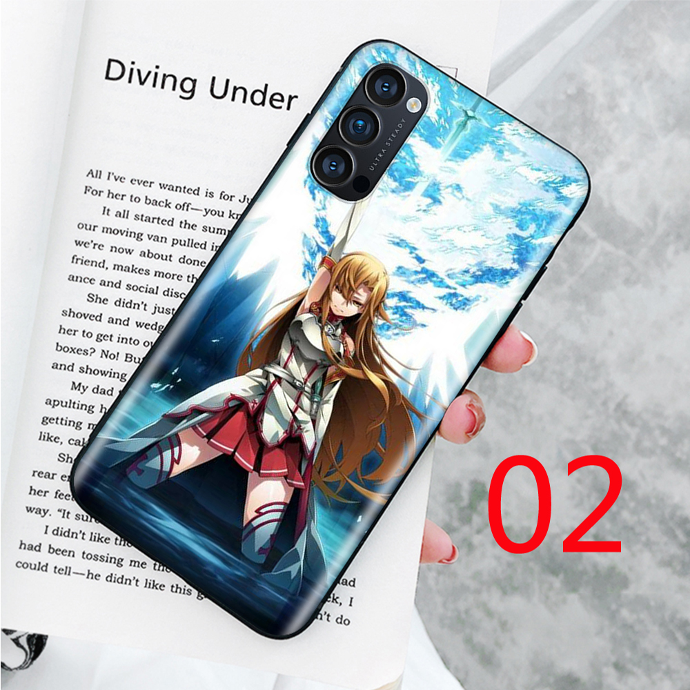 Ốp Lưng Mềm In Hình Sword Art Online Cho Oppo Reno 2 3 4 2f Z 2z 10x R17 Pro