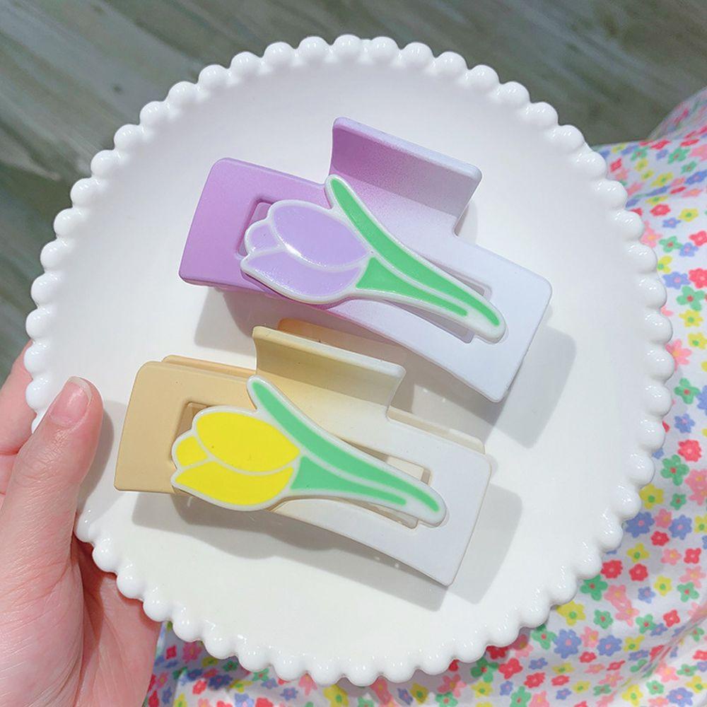 Kẹp Tóc Càng Cua Lớn Hình Hoa Dễ Thương Thanh Lịch Cho Nữ VANES1