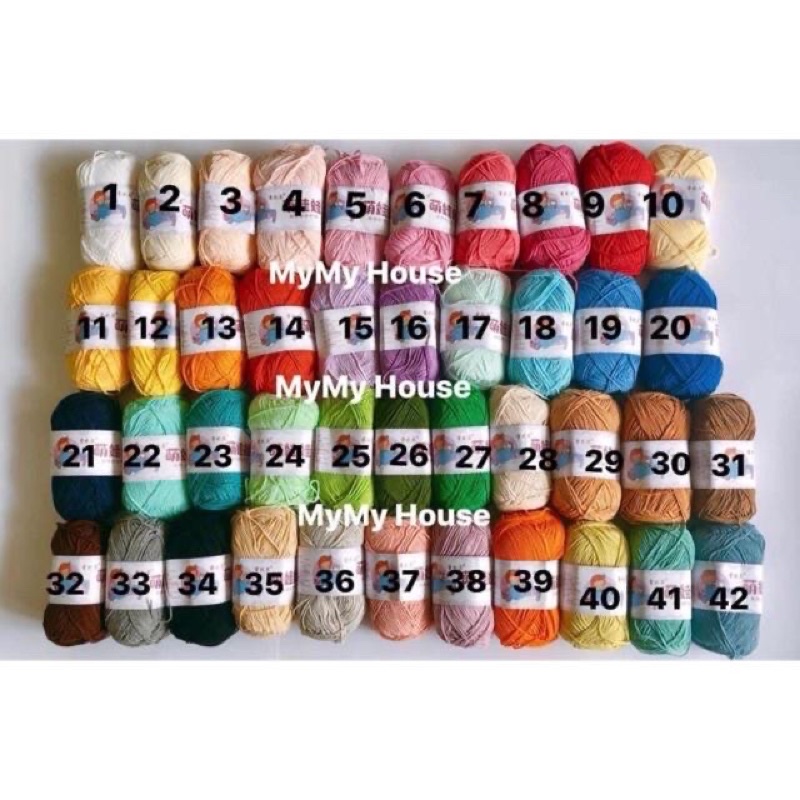 LEN BABY YARN bảng màu 1
