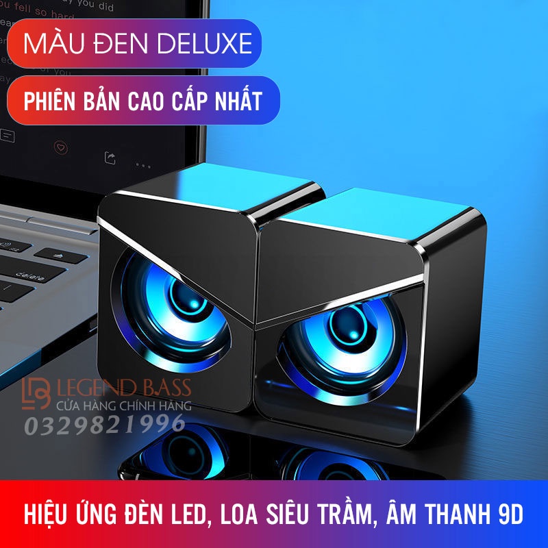 Loa Máy Tính Laptop Vi Tính Mini Giá Rẻ Âm Thanh Chất Lượng Cao, Bass Cực Đã Sử Dụng Jack 3.5mm