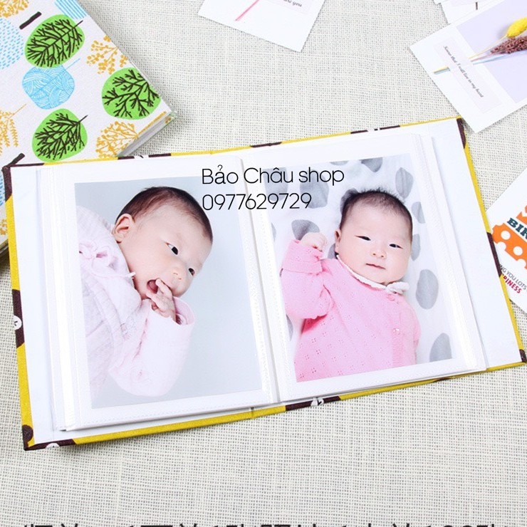 Album  ảnh 200 tấm 9x13, 100 tấm 13x18 (bìa vải, có lớp nilong ngoài bảo vệ album) loại đẹp