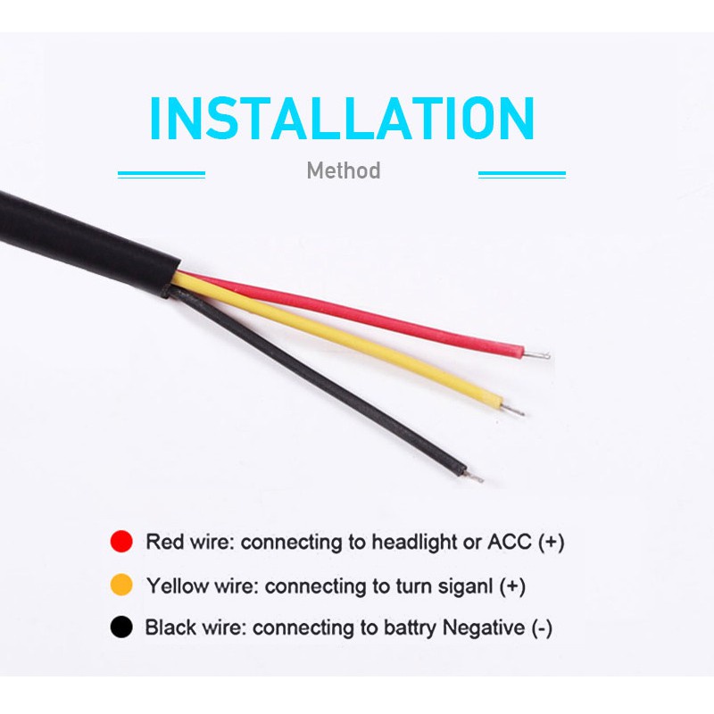 Set 1/ 2 Dải Đèn LED Hai Màu Chống Thấm Nước Gắn Trang Trí Đèn Pha Xe Hơi / Xe Máy
