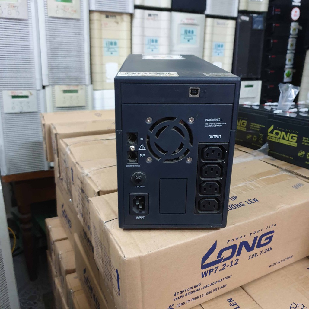 Bộ lưu điện ups santak Blazer 1000E; UPS santak 1000va máy cũ main mạch zin nguyên bản đã được thay thế acquy mới