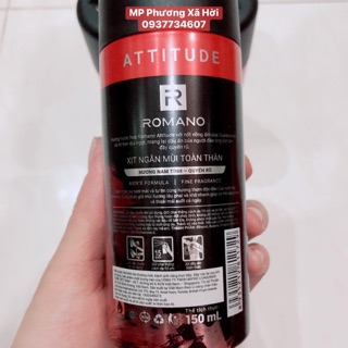 Xịt toàn thân Romano đỏ