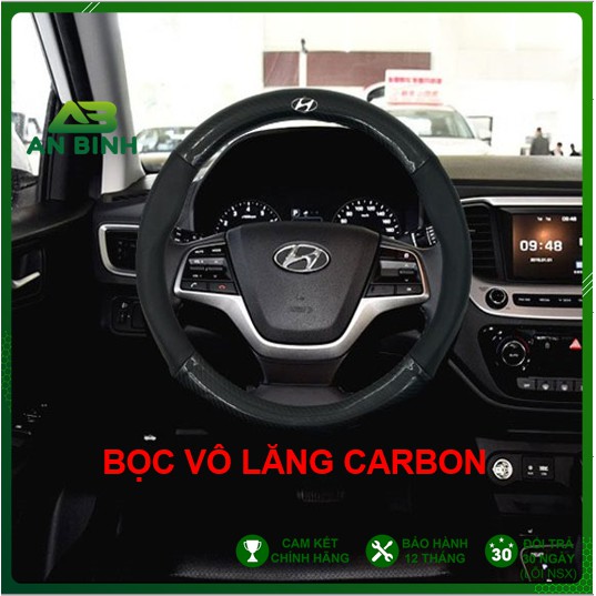 Bọc Vô Lăng Cacbon - Chống Trơn, Chống Trượt - Bọc Vô Lăng Full Logo Các Hãng Xe Cao Cấp