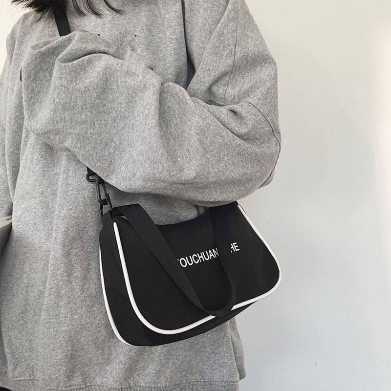 Youyo Túi Xách Nylon Đeo Vai / Kẹp Nách Mini Đơn Giản Cho Nữ Thanh Thiếu Niên