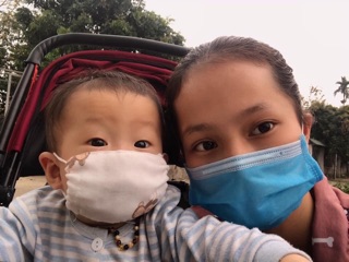Khẩu trang xô cho bé