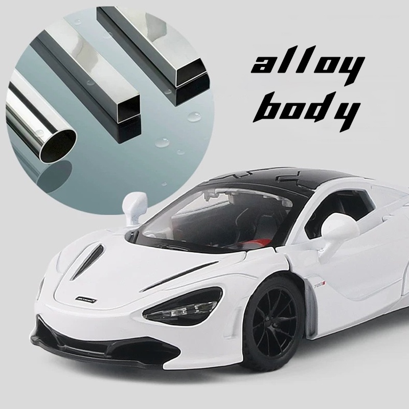 Mô Hình Xe Hơi Mclaren 720S Tỉ Lệ 1: 32 Bằng Hợp Kim Có Đèn Và Nhạc