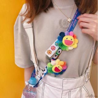 Hoa Takashi Murakami Kiki Kaikai nhồi bông màu sắc cầu vồng xinh xắn