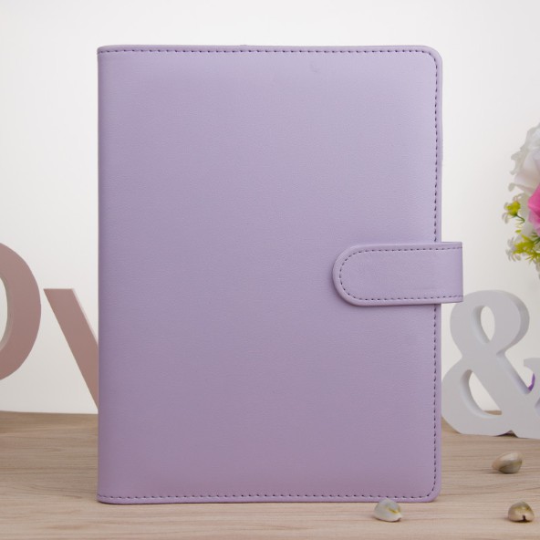 Bìa sổ còng planner A5/A6, bìa da 5 màu pastel