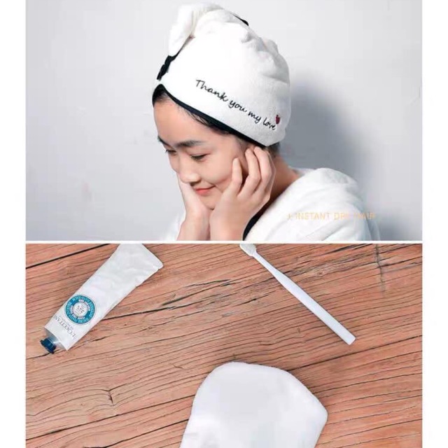 khăn quấn tóc tự khô