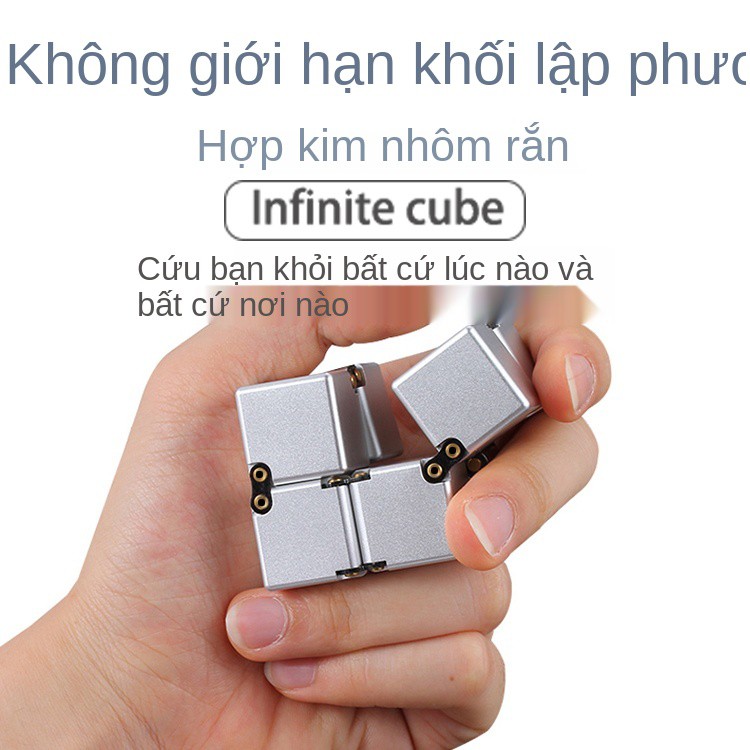 ◊Hợp kim Giải nén Hình khối Vô hạn Đồ chơi Bỏ túi vuông Đầu ngón tay Lớp học Chán để Vượt qua Thời gian