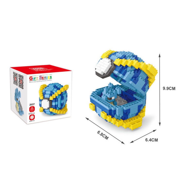 ZHAN QI TOYS Đồ Chơi Lắp Ráp Mô Hình Bóng Pokemon Mini Cho Bé