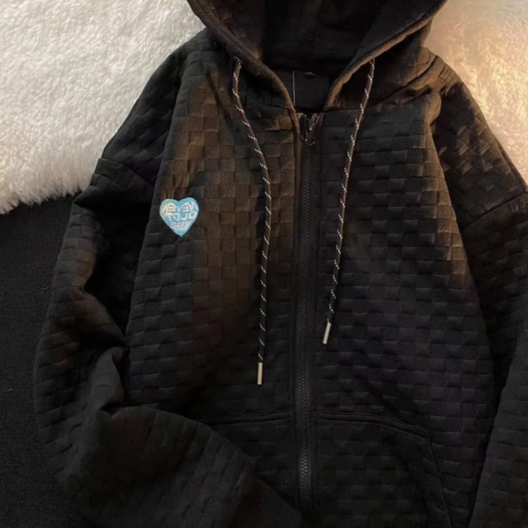 Áo khoác kiểu dệt kim dáng rộng kiểu Hàn thời trang xuân thu trẻ trung với 3 màu bắt mắt | BigBuy360 - bigbuy360.vn