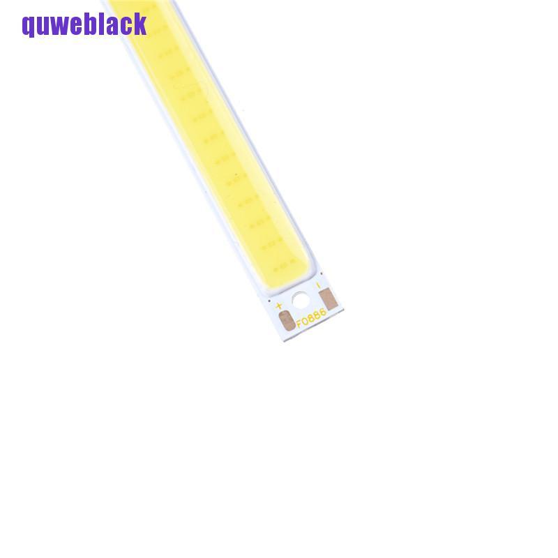 quweblack 1/3w Warm/Cool White Strip Lamp DC 3V LED Panel Light COB Chip LYG