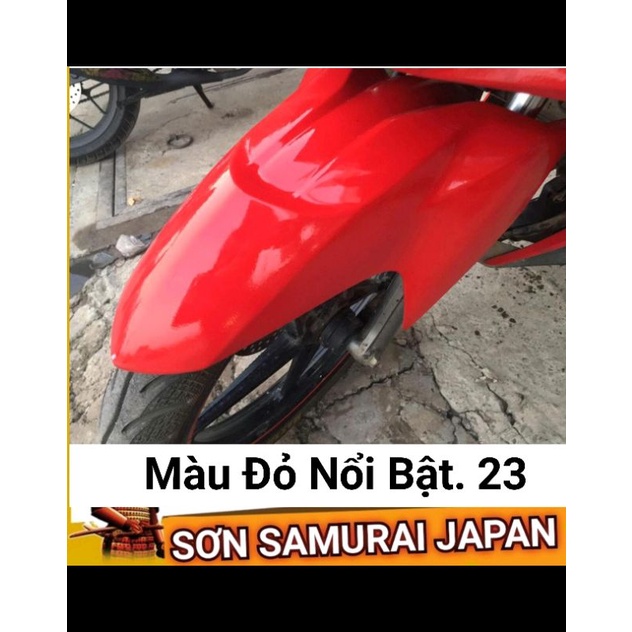 Sơn xịt Samurai Japan Màu Đỏ Nổi Bật. Mã 23