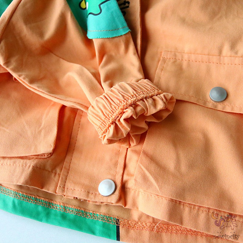 Áo khoác họa tiết khủng long hoạt hình phong cách thời trang Hàn dành cho bé