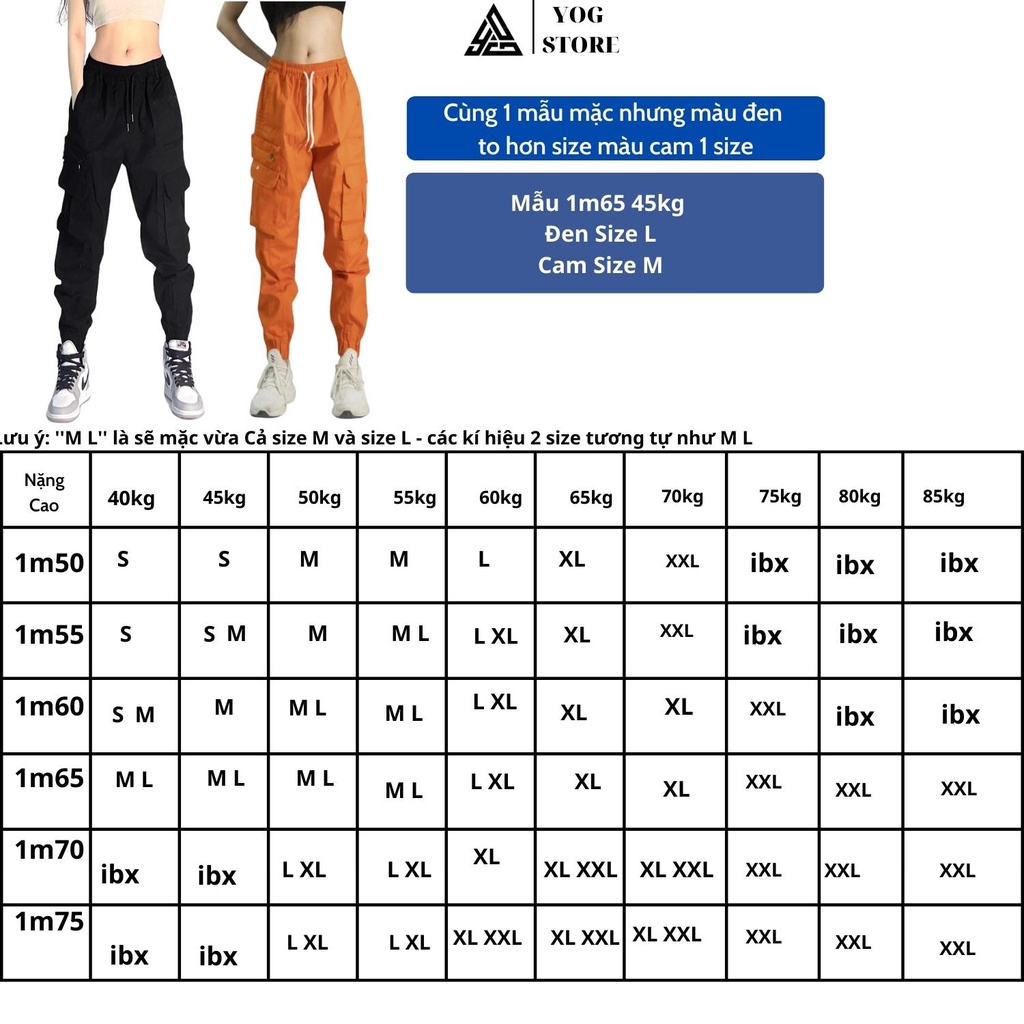 Quần jogger kaki nam nữ - Thiết kế túi hộp quần jogger thể thao unisex kiểu dáng thể thao đen trắng cam Zumba hiphop J21