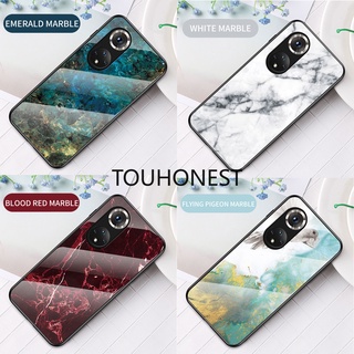 Ốp Điện Thoại Kính Cường Lực Cứng Họa Tiết Đá Hoa Cương Cho Casing Huawei Honor 30 Lite Case Honor 50 Pro Case Honor 60 Pro Case Honor 50 SE Case Honor 60 SE Case Honor X8 Marble Grain Hard Tempered Glass Protective Back Cover Case