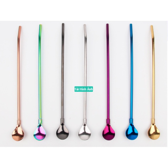 Ống Hút Kèm Muỗng Wotocup  Tráng Men Inox 304 Cao Cấp Thép Không Gỉ An Toàn Sử Dụng, Tiện Lợi SHOPGIATOT1989