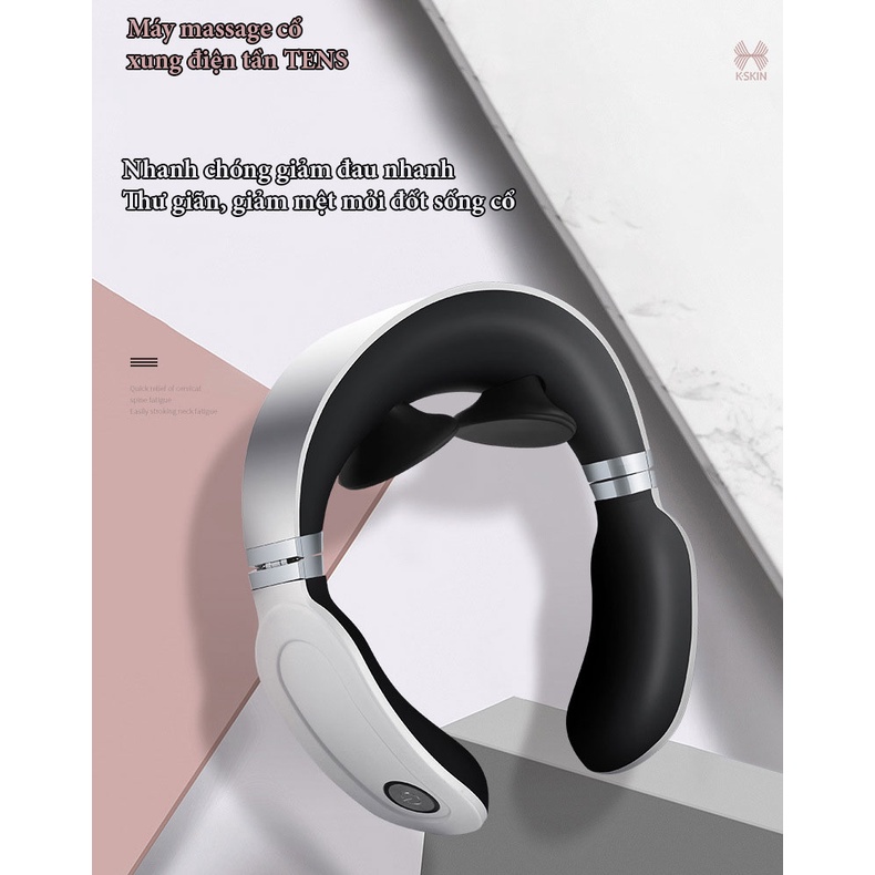 Máy Massage cổ 3D thông minh KD811A Sử Dụng Xung Điện Tần Tenst, Điều Khiển Từ Xa