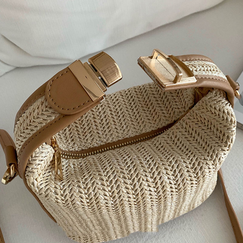 Túi xách nữ IELGY đan rơm thời trang Hàn Quốc