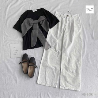 Quần kaki xếp li 1 túi sau TALY Q19314