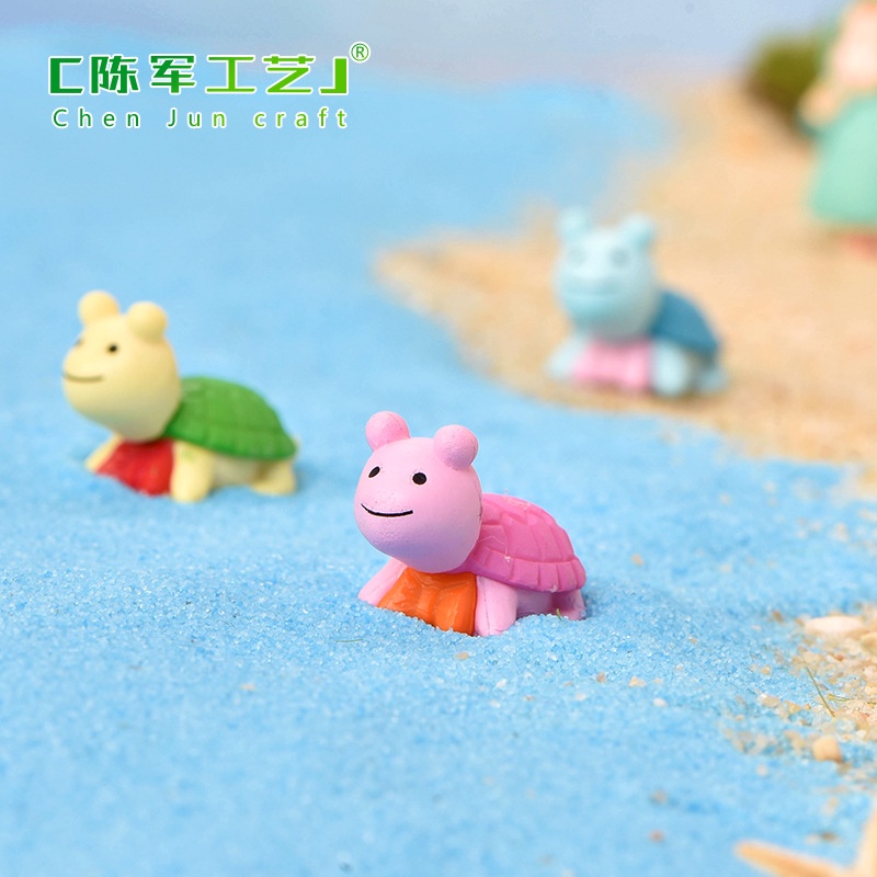 Phụ Kiện Đá Nhỏ Hình Rùa Nhiều Màu Sắc Trang Trí Sân Vườn diy